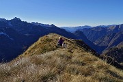 PES GERNA, MASONI, VENINA, tre cime in cresta ad anello da Carona il 3 dic. 2015 - FOTOGALLERY